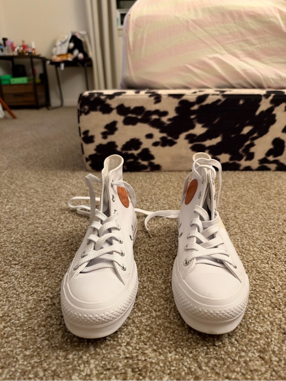 Converse Kids White High-Top Canvas Sneakers